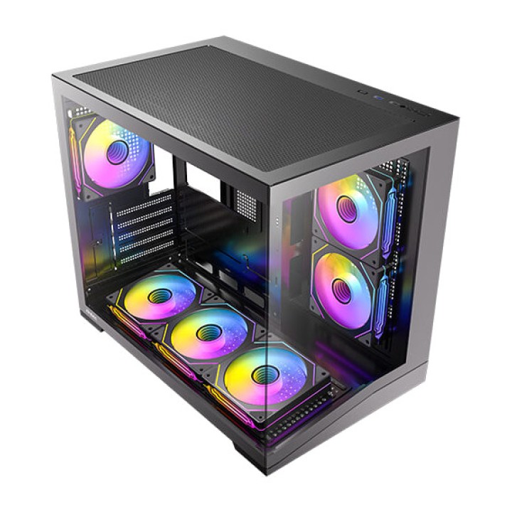 ANTEC Boîtier PC Mini Tower panoramique avec verre trempé
