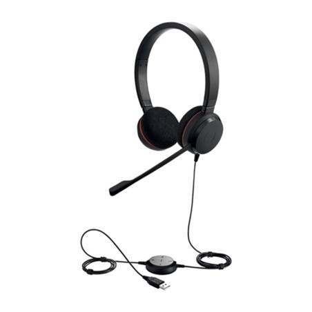 auriculares estéreo de oficina con cable usb-c y micrófono evolve-20 ms 4999-823-169
