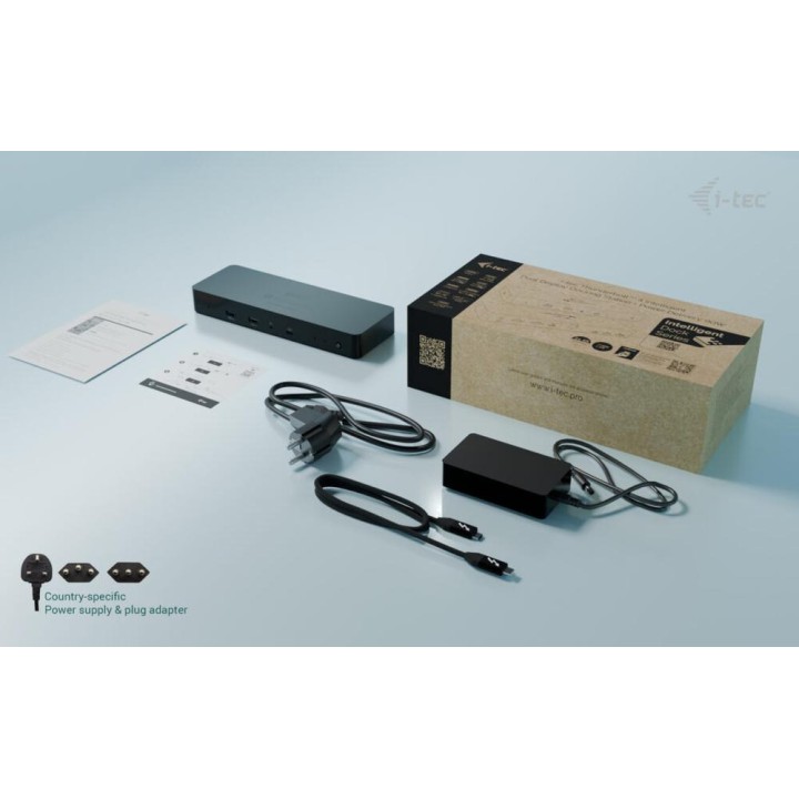 I-TEC Thunderbolt 4-Dockingstation 11-in-1 für 2 4K-Monitore