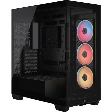 mid-tower pc case with tempered glass 3500x lx-r-rgb