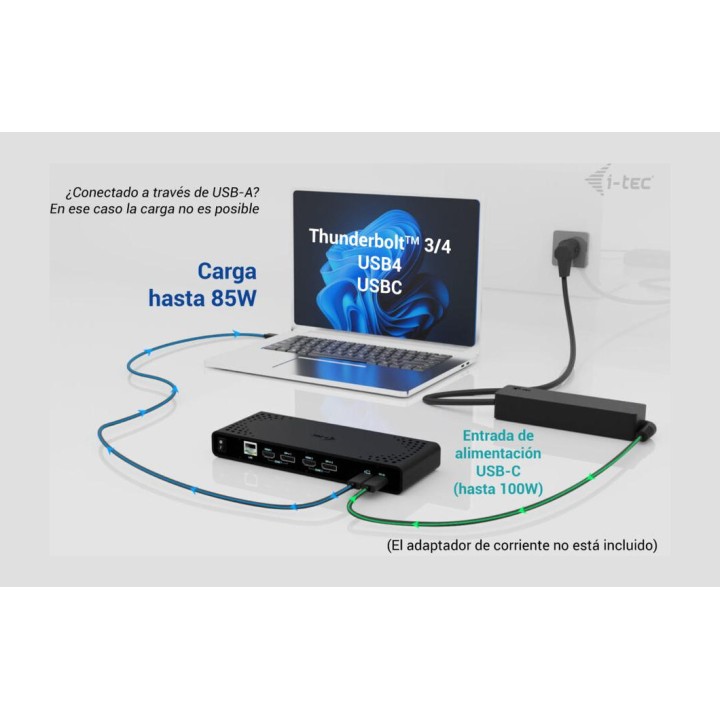 I-TEC Universelle 12-in-1-Dockingstation für 2 4K-Monitore