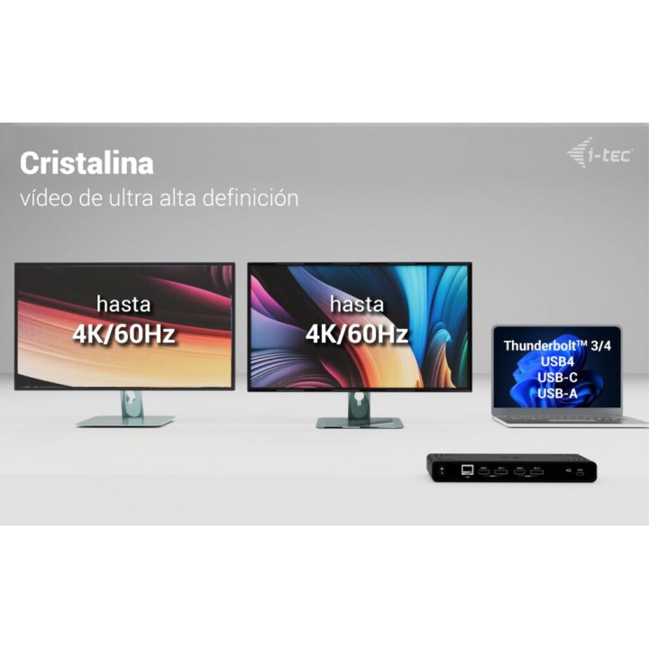 I-TEC Universelle 12-in-1-Dockingstation für 2 4K-Monitore
