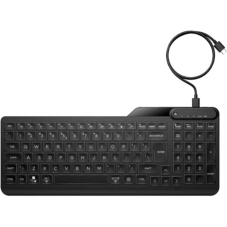 teclado retroiluminado con cable usb y distribución española 400