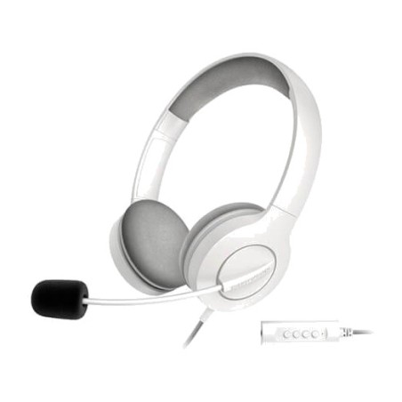 auriculars de diadema amb micròfon retràctil i adaptador usb per a oficina office-3 40mm