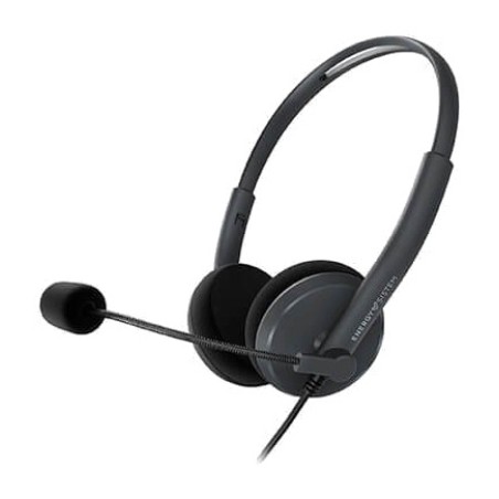 hovedbøjlehøretelefoner med foldbar mikrofon til kontor office-2 30mm 150cm