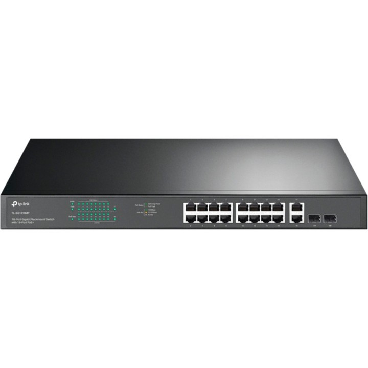 TP-LINK 18-port Gigabit unmanaged rackmount switch with 16