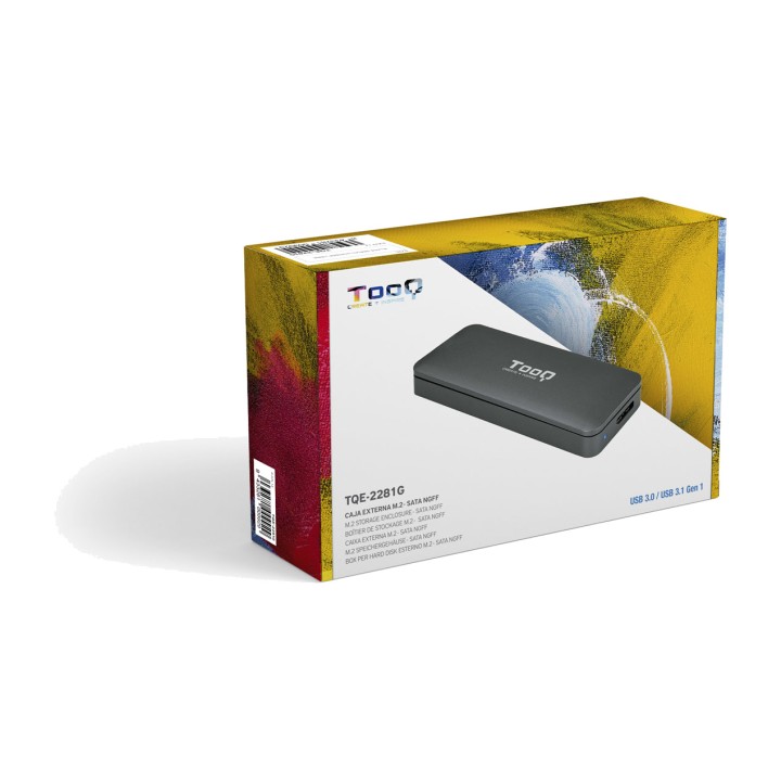 TOOQ Box esterno in alluminio per SSD M.2 SATA TQE-2281G