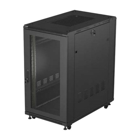 armario rack de suelo con puerta perforada 19" 22u 600x1000mm ff01-6022-23b