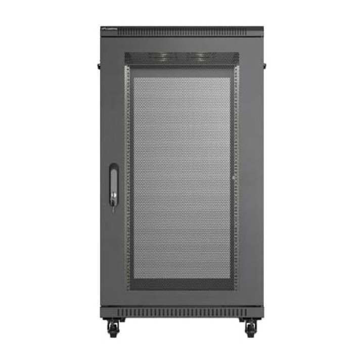 LANBERG Gulvrackskab med perforeret dør 19" 22U 600X1000MM