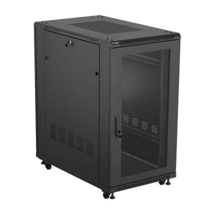 LANBERG Talna rack omara s perforiranimi vrati 19" 22U