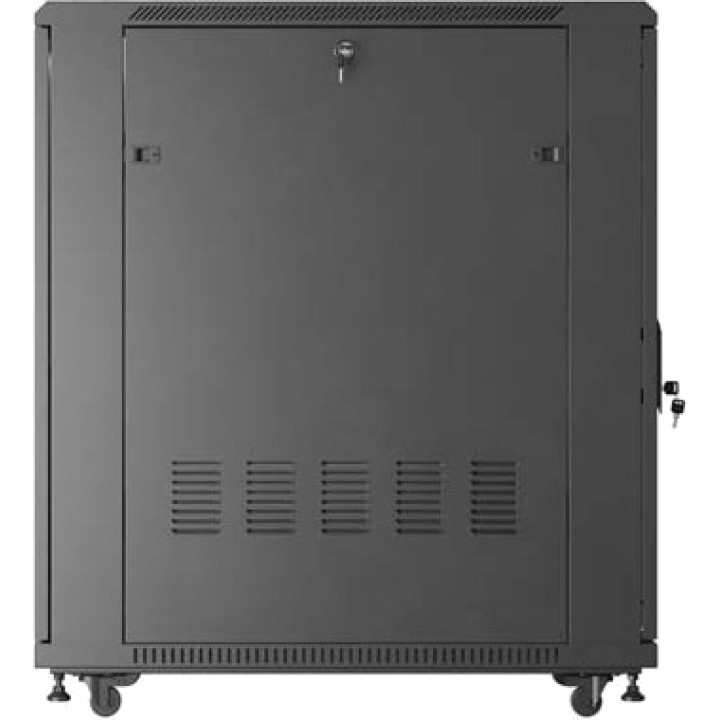 LANBERG Golvrackskåp med perforerad dörr 19" 22U 600X1000MM