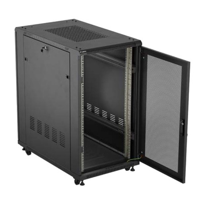 LANBERG Armari rack de terra amb porta perforada 19" 22U