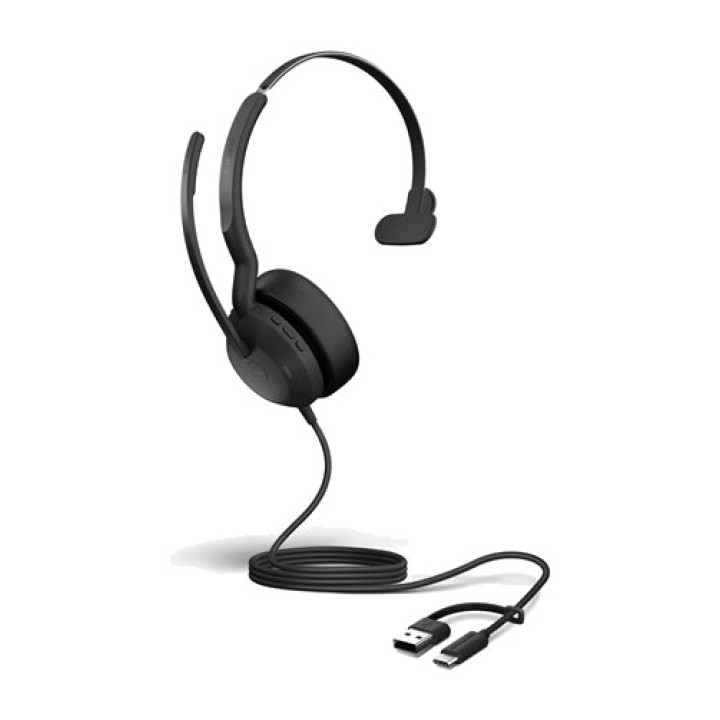 JABRA Mono-kontorshörlur med kabel och mikrofon EVOLVE2-50