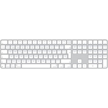 teclado inalámbrico reacondicionado con lector de huellas y bloque numérico para mac en español magic-keyboard-usb-c touch-id numeric-keypad
