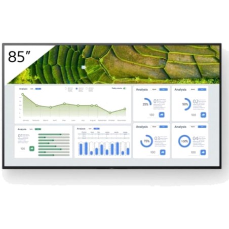 pantalla profesional de señalización digital con android tv bravia-bz30l 85" 4k-uhd 440nit 24/7