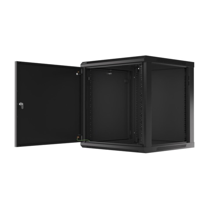LANBERG Rack cabinet with metal door for wall mounting 19"