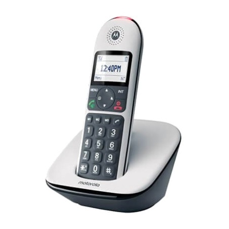 teléfono inalámbrico dect con teclas grandes y pantalla retroiluminada cd5001