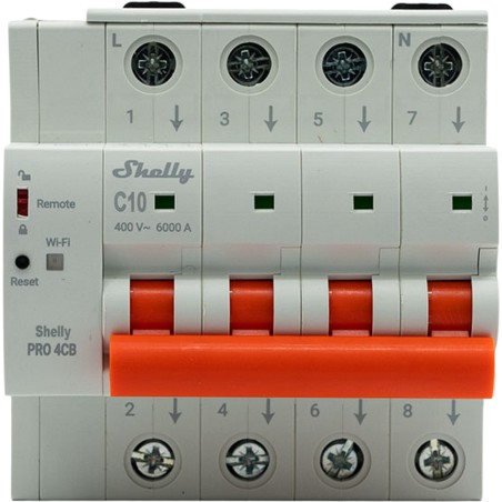 interruptor automático inteligente de 4 polos pro 4cb c63