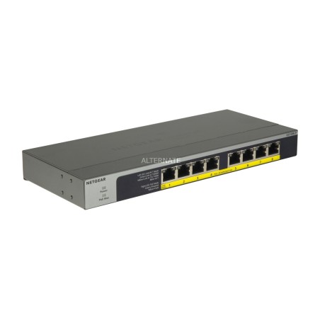 switch de red no gestionable de 8 puertos gigabit con poe+ gs108lp 60w