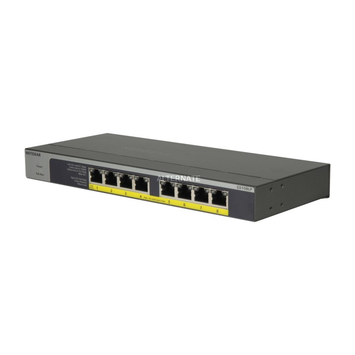 NETGEAR 8-port Gigabit unmanaged network switch with PoE+