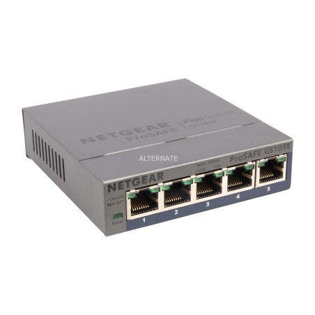 switch gestionable inteligente de 5 puertos gigabit gs105e plus
