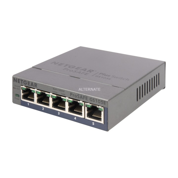 NETGEAR Switch gestionable inteligente de 5 puertos Gigabit