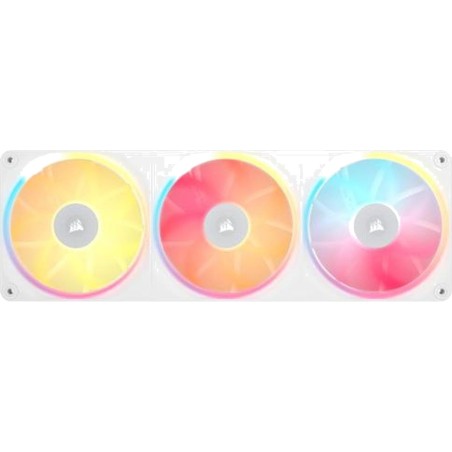 ventilateur triple pour boîtier pc avec cadre unifié icue-link lx360-rgb 3x120mm
