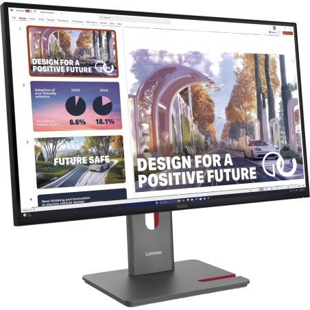 27-inch professional ips monitor with usb-c charging thinkvision-p27qd-40 qhd 120hz