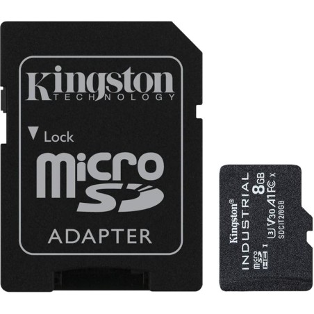 tarjeta de memoria microsdhc industrial con adaptador sd uhs-i u3 v30 a1 8gb sdcit2/8gb