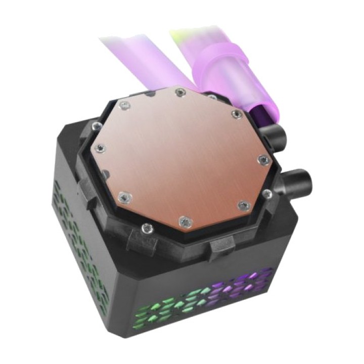 MARS GAMING AIO liquid CPU cooler with infinity mirror