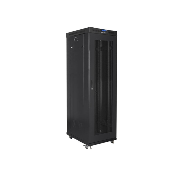 LANBERG Szafa rack podłogowa z perforowanymi drzwiami i