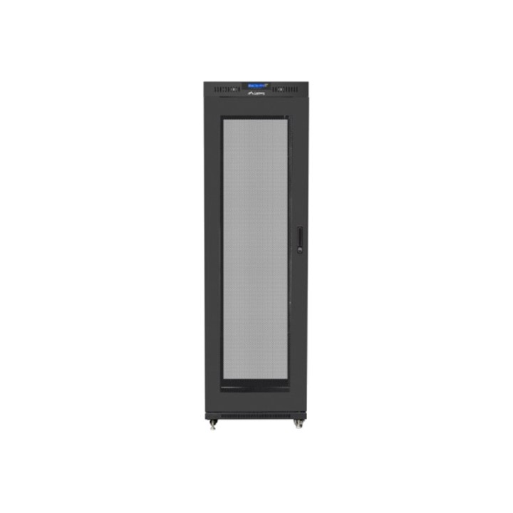 LANBERG Dulap rack de podea cu ușă perforată și ecran LCD