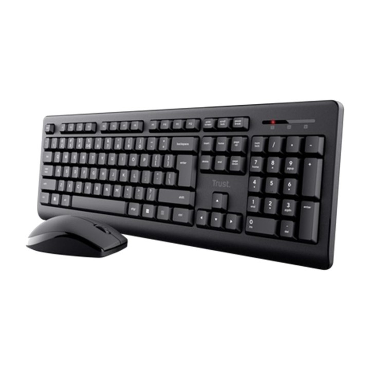 TRUST Spritzwassergeschützte kabellose Tastatur und Maus