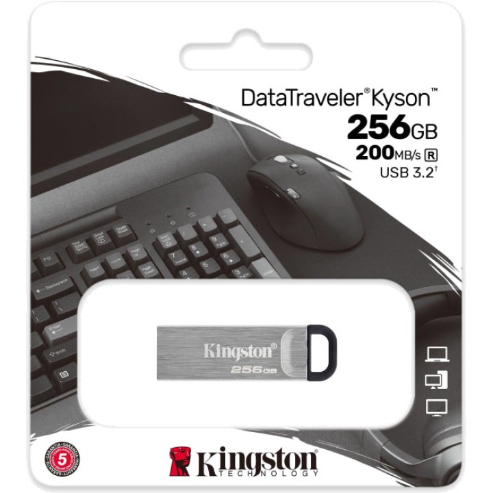 KINGSTON Memoria USB 3.2 metálica con anilla para llavero
