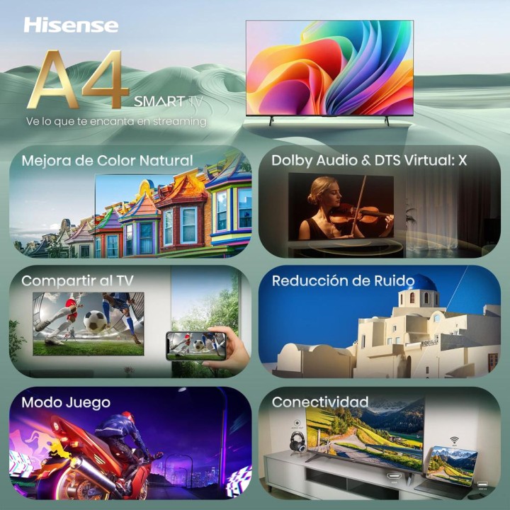HISENSE Full HD Smart LED TV 40A4S 40" MGS0000033309