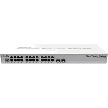 24-port gigabit managed switch with 2 sfp+ for rack crs326-24g-2s+rm