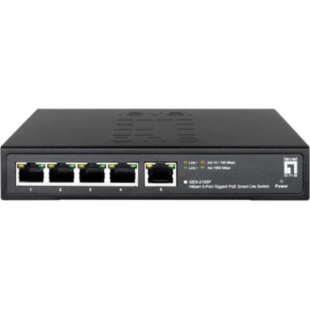 5-port-gigabit-poe-switch mit management ges-2105p 60w