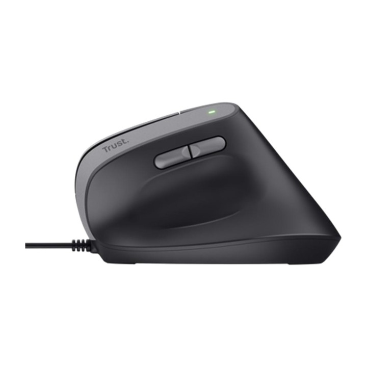TRUST Ratón ergonómico vertical con cable y clic silencioso