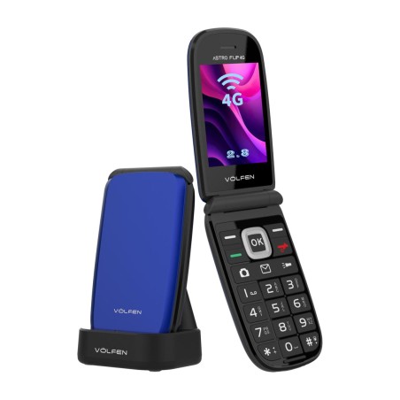 telefono cellulare a conchiglia per anziani con pulsante sos astro flip-4g dual-sim