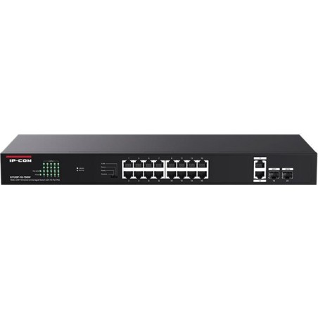 switch poe gigabit non gestito a 16 porte con 4 uplink g1120p 150w