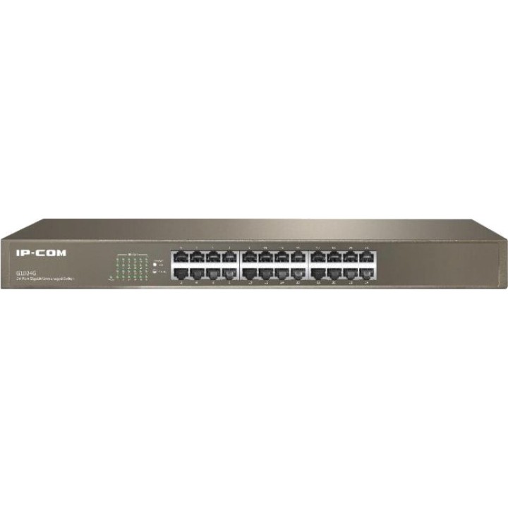 IP-COM Unmanaged Gigabit-Switch mit 24 Ports für Rackmontage
