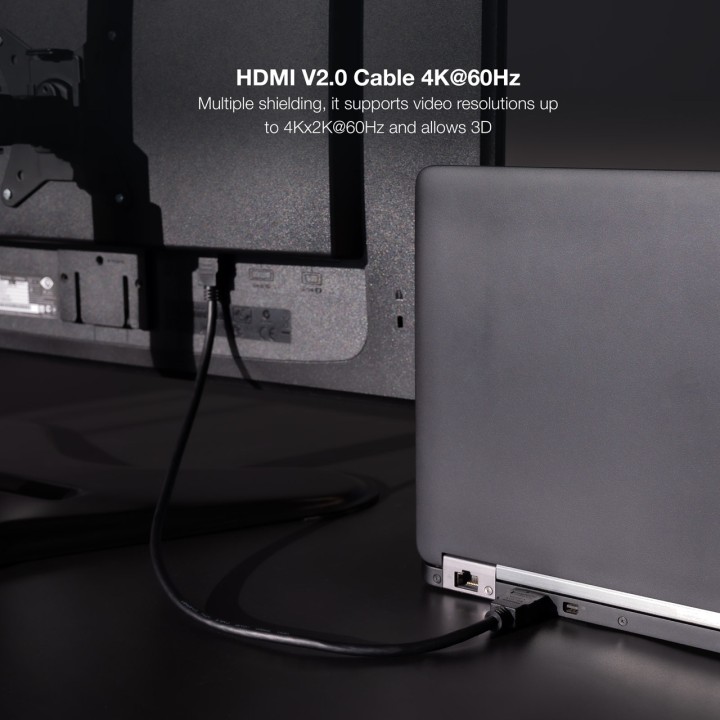 NANOCABLE Cavo HDMI in rame con connettori maschio 2.0 4K