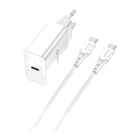 fast-charging wall charger kit with dual-connector usb-c cable chronos-20w pd 1 m