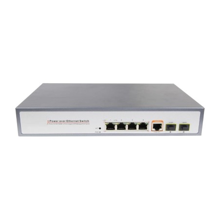 switch gestionable poe con 4 puertos gigabit y 2 sfp g-sw-m4p2s