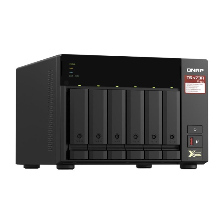 QNAP 6-bay tower NAS server without drives TS-673A RYZEN