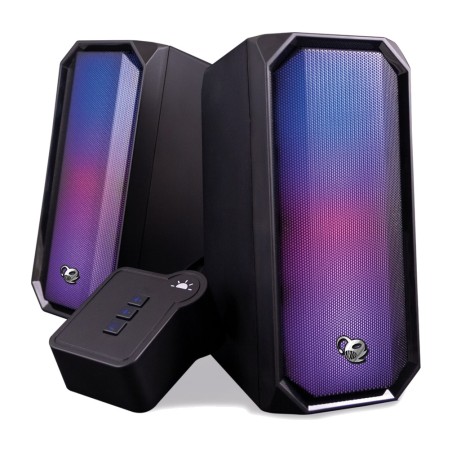 gaming speakers with lighting and bluetooth r205 2.0-rgb 6w