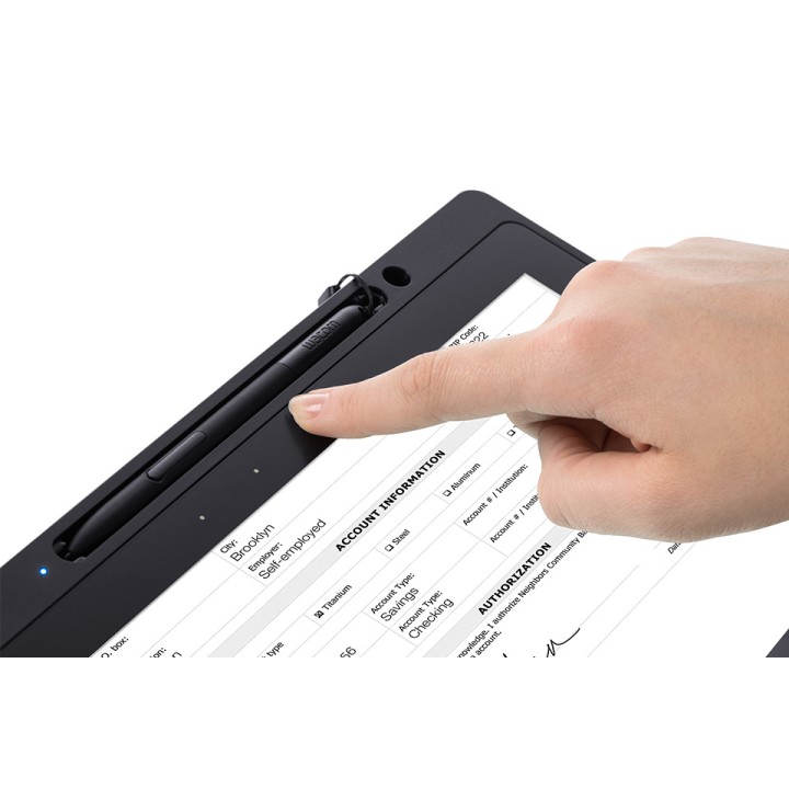 WACOM Interactive signature and document display with pen