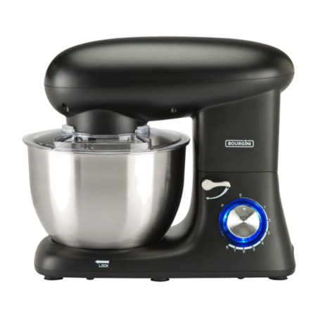 robot pâtissier avec bol en acier inoxydable kitchen-chef plus 5,5l 1400w