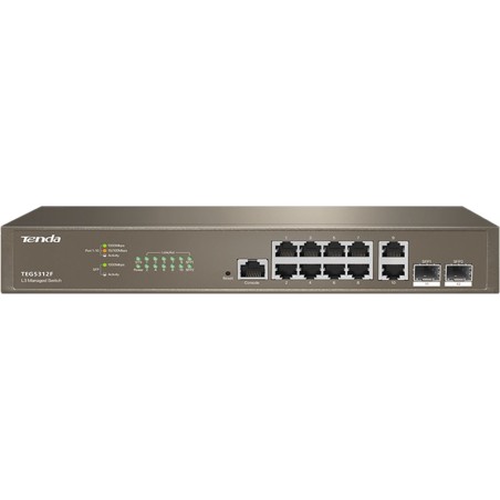 switch gestionable de capa 3 con 10 puertos gigabit y 2 sfp g5312f