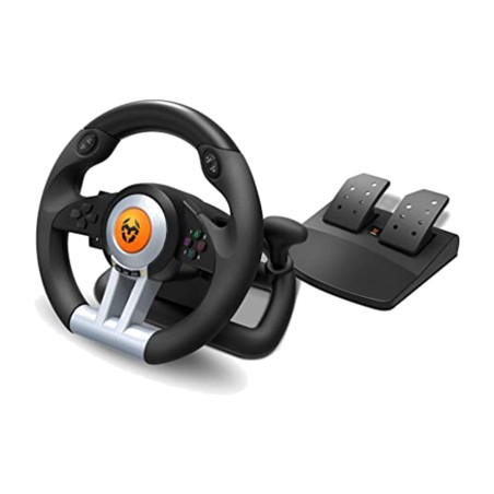 volant de course avec pédales pour pc et consoles k-wheel